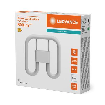 LEDVANCE DULUX LED SQ16 EM & AC MAINS VALUE 7W 840 GR8 4099854501739