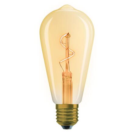 LEDVANCE Vintage 1906 Edison Spiral Filament 1.8W 822 Gold E27 4099854551840