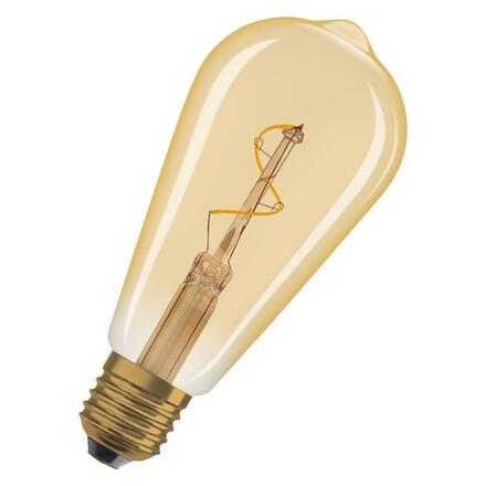 LEDVANCE Vintage 1906 Edison Spiral Filament 1.8W 822 Gold E27 4099854551840