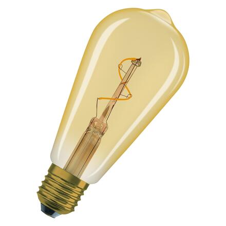 LEDVANCE Vintage 1906 Edison Spiral Filament 1.8W 822 Gold E27 4099854551840
