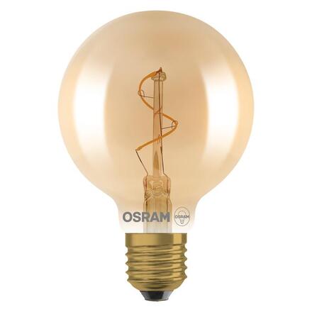 LEDVANCE Vintage 1906 Globe 80 Spiral Filament 1.8W 822 Gold E27 4099854551925
