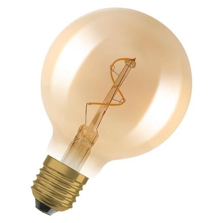 LEDVANCE Vintage 1906 Globe 80 Spiral Filament 1.8W 822 Gold E27 4099854551925