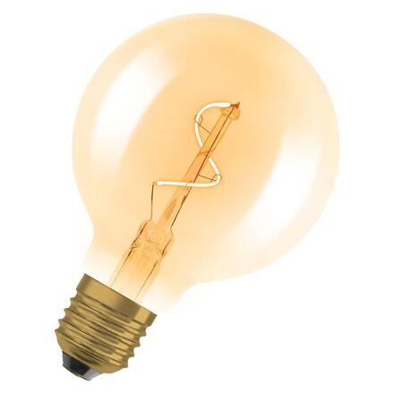 LEDVANCE Vintage 1906 Globe 80 Spiral Filament 1.8W 822 Gold E27 4099854551925