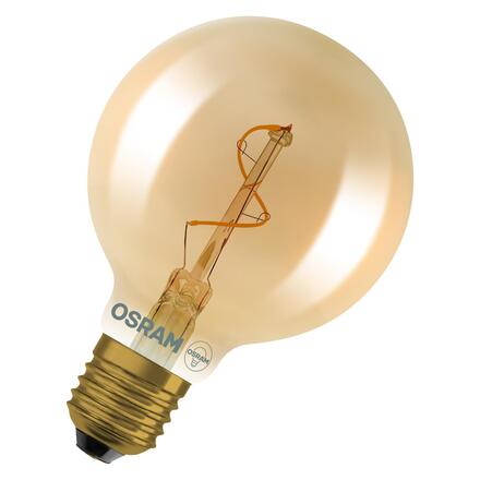 LEDVANCE Vintage 1906 Globe 80 Spiral Filament 1.8W 822 Gold E27 4099854551925
