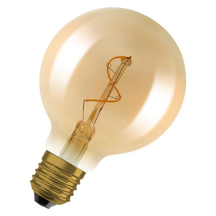LEDVANCE Vintage 1906 Globe 80 Spiral Filament 1.8W 822 Gold E27 4099854551925