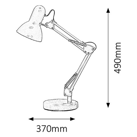 Rabalux stolní lampa Samson E27 1x MAX 60W zelená 4178