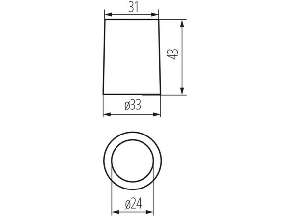 Kanlux E14 OBJÍMKA HLDR-E14 KERAMIKA 02170 5905339021700