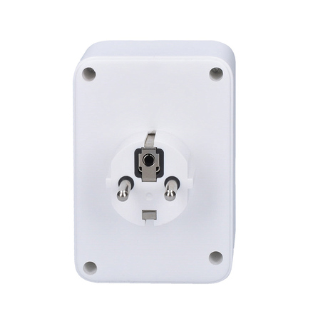 Solight rozbočka, 1x 16A + 2x 2,5A, 2xUSB A+C, bílá, vypínač P109C