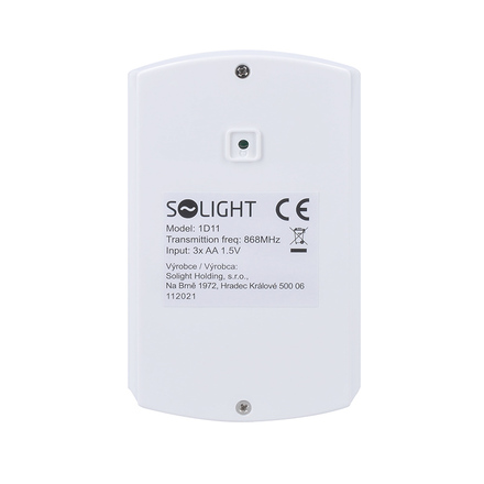 Solight GSM alarm, pohybový senzor, dálk. ovl., bílý 1D11