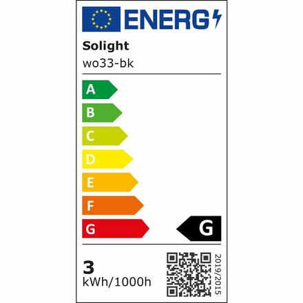 Solight LED stolní lampička, 2.5W, 3000K, clip, černá barva WO33-BK