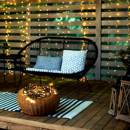 Solight LED vánoční řetěz, 300 LED, 30m, přívod 5m, IP44, teplá bílá 1V04-WW