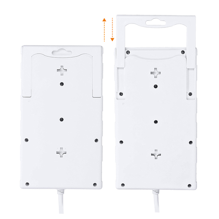 Solight přepěťová ochrana, 8z, USB A+C, 2m, bílá PO80