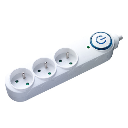 Solight přepěťová ochrana, 3 zásuvky, 1,5m, bílá PO39