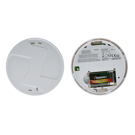 Solight detektor kouře + alarm, 85dB, bílý + 9V baterie 1D33