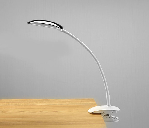 Solight LED stmívatelná lampička 2v1, podstavec i klip, 5W 4000K, 3 barevné kryty WO42