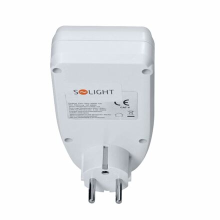 Solight digitální měřič spotřeby el. energie, velký displej DT27