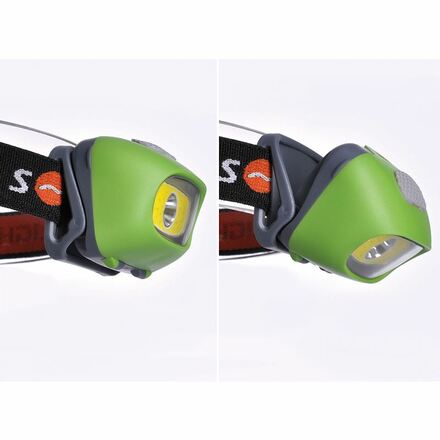 Solight LED čelová svítilna, 3W Cree + 3W COB, 120lm, bílé + červené světlo, 3x AAA WH24