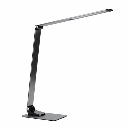 Solight LED stolní lampička stmívatelná, 11W,  změna chromatičnosti, broušený hliník, stříbrná WO51-S