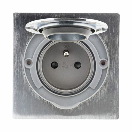 Solight vestavná podlahová zásuvka, IP55 5B320
