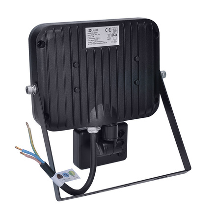 Solight LED reflektor PRO se senzorem, 30W, 2760lm, 5000K, IP44 WM-30WS-L