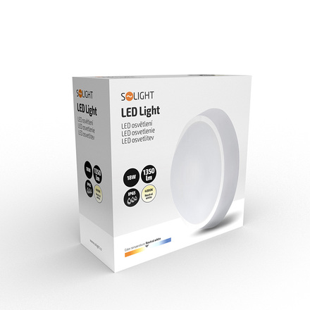 Solight LED venkovní osvětlení, 18W, 1350lm, 4000K, IP65, 22cm WO738