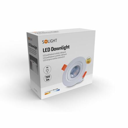 Solight LED podhledové světlo bodové, 5W, 400lm, 3000K, kulaté,  bílé WD210