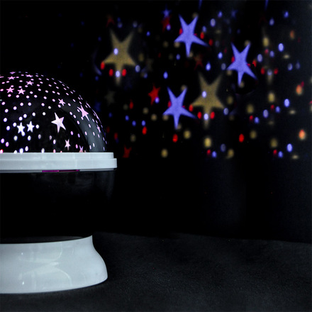 Solight LED projekční koule, multicolor, 9 režimů, otáčení, USB, 4x AAA 1V220