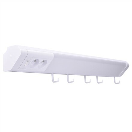 Solight LED kuchyňské svítidlo, 2x zásuvka, vypínač, 10W, 4100K, 51cm WO213