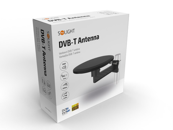 Solight venkovní DVB-T anténa, 49dB, UHF, 21. - 69. kanál HN66