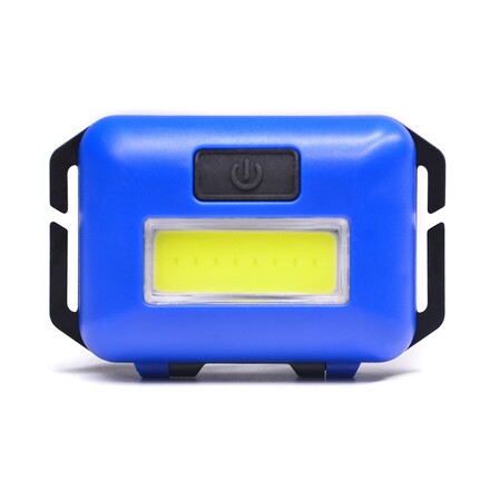 Solight LED čelová svítilna, 3W COB, modrá, 3x AAA WH26