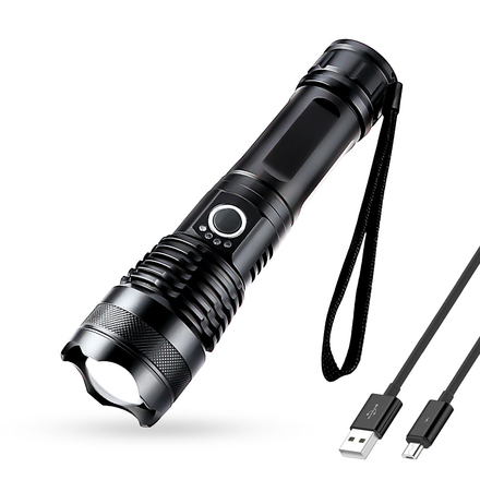 Solight LED nabíjecí svítilna, 1000lm, zoom, dárkové balení, Li-Ion WN34