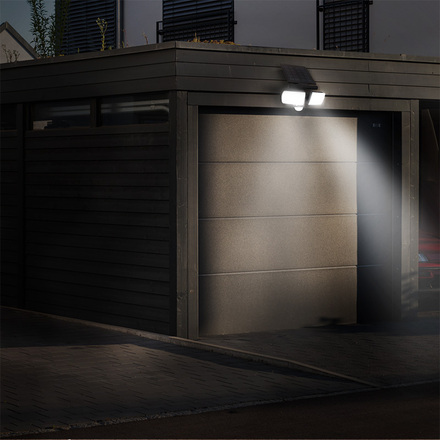 Solight LED solární osvětlení se senzorem, 8W, 600lm, Li-on, černá WO772