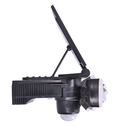 Solight LED solární osvětlení se senzorem, 8W, 600lm, Li-on, černá WO772