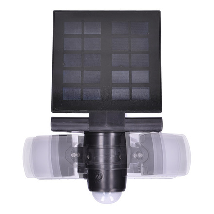 Solight LED solární osvětlení se senzorem, 8W, 600lm, Li-on, černá WO772