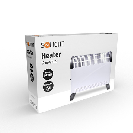 Solight horkovzdušný konvektor 2000W, nastavitelný termostat KP03