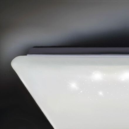 Solight LED stropní světlo Star, čtvercové, 24W,2400lm, dálkové ovládání, 37cm WO762