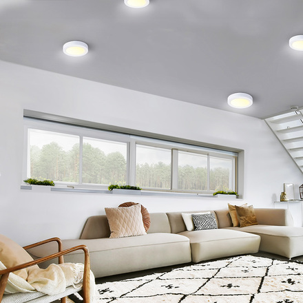 Solight LED mini panel CCT, přisazený, 12W, 900lm, 3000K, 4000K, 6000K, kulatý WD170