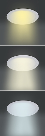 Solight LED mini panel CCT, podhledový, 6W, 450lm, 3000K, 4000K, 6000K, kulatý WD146