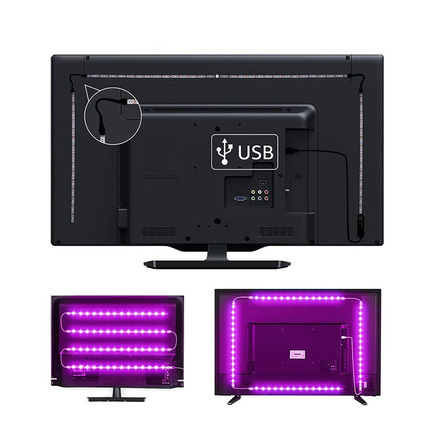 Solight LED WIFI smart RGB pásek pro TV, 4x50cm, USB WM58