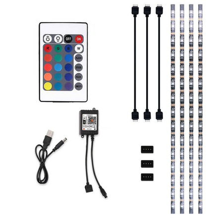 Solight LED WIFI smart RGB pásek pro TV, 4x50cm, USB WM58