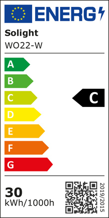 Solight LED světelný panel Backlit, 30W, 5100lm, 4000K, Philips, 60x60cm, 3 roky záruka, bílá barva WO22-W