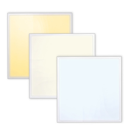 Solight LED světelný panel Backlit CCT, 36W, 3960lm, 3000/4000/5000K, Lifud, 60x60cm, 3 roky záruka, bílá barva WO25-W