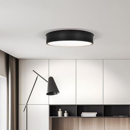 Solight LED stropní osvětlení  LECCE, 3CCT, 36W, 2100lm, 30cm, 3000/4000/6000K, černá WO803-B