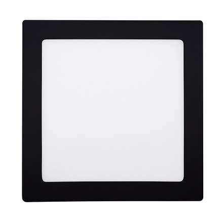 Solight LED mini panel CCT, přisazený, 18W, 1530lm, 3000K, 4000K, 6000K, čtvercový, černá barva WD173-B