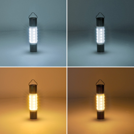 Solight LED nabíjecí ruční svítilna s kampingovou lucernou, 250lm, power bank, Li-Ion WN43