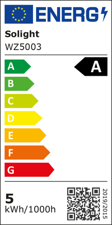 Solight extra úsporná LED žárovka 5,0W, 1055lm, 2700K, ekv. 75W WZ5003
