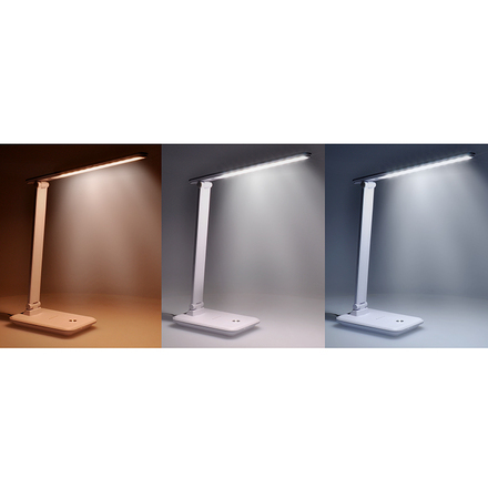 Solight LED stolní lampička 10W, 490lm, změna CCT, stmívání, bílá WO64-W