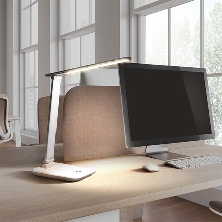 Solight LED stolní lampička 10W, 490lm, změna CCT, stmívání, bílá WO64-W