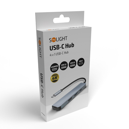 Solight 4v1 USB-C hub SSH1201