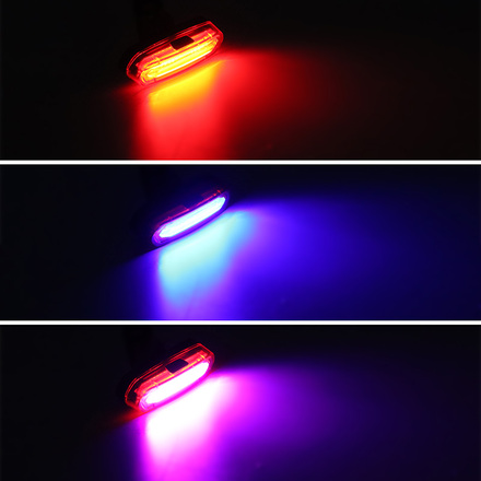 Solight LED nabíjecí zadní cyklo světlo, 3W COB, nabíjecí, Li-Ion WN45